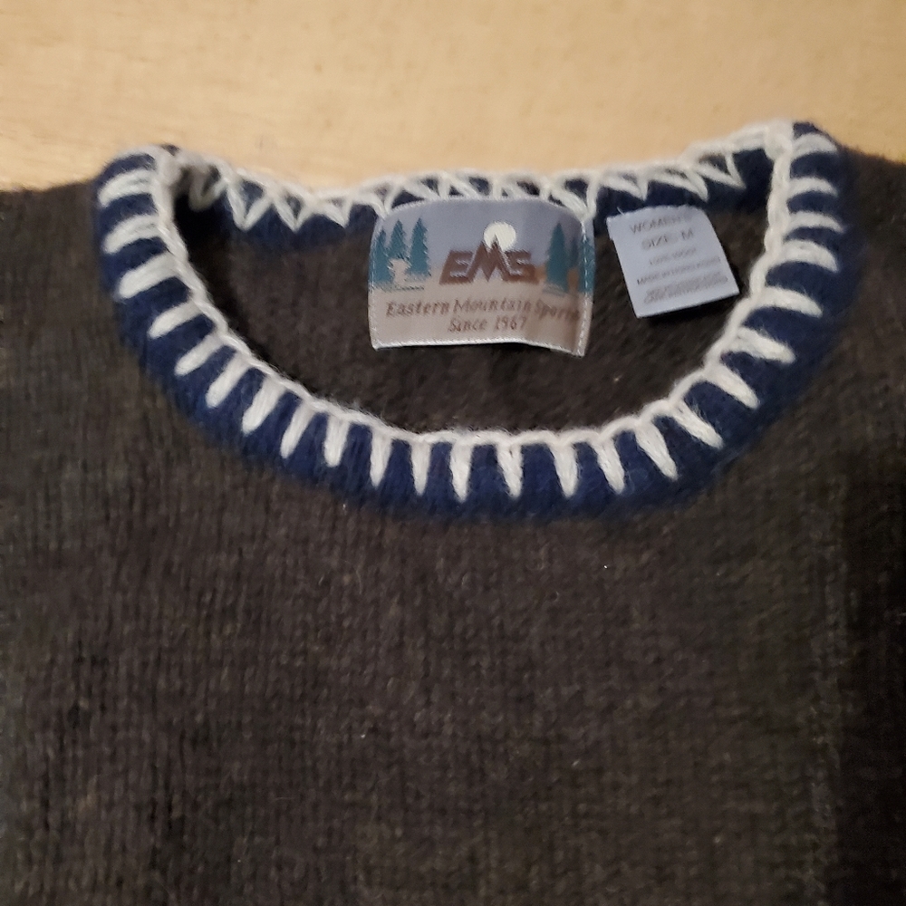 COPY - Women's 100% wool Sweater from Eastern Mountain Sports EMS in Olive Gree…